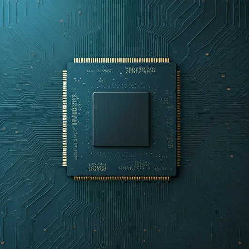 Microchips on a blue background